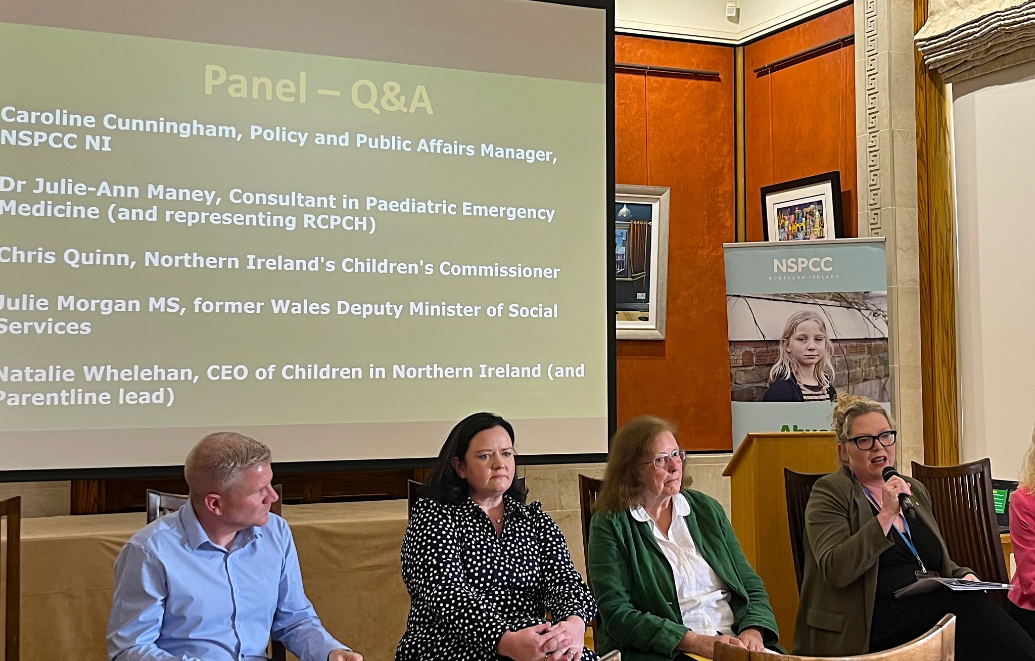 Panel discussion during the NSPCC event